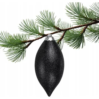 Vánoční dekorace Vánoční Koule na vánoční stromek zlatá NA HVĚZDIČKU OVÁL vánoční ozdoby