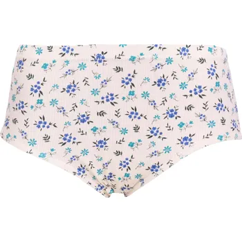 Kalhotky Bavlněné kalhotky do pasu PS 1710 lístky smetanová velikost 5XL-62/64