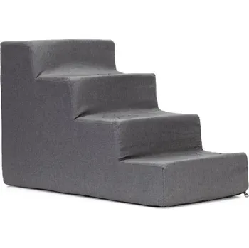 Schůdky pro psa 60x30x40 cm SPRINGOS PA0337 tmavě šedé