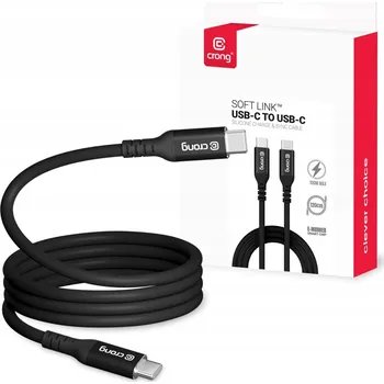 Datový kabel Kabel Crong USB-C - USB-C 1,2 m černý