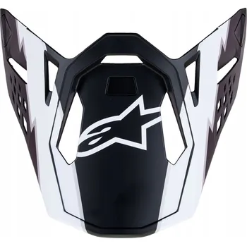 Helma na motorku Kšilt helmy ALPINESTARS SM10 AMPR ČERNÁ/BÍLÁ