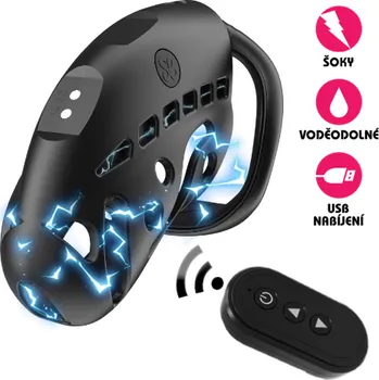 VšeNaSex.cz Pás cudnosti pro muže Sevanda Nautilus E-stim Chastity Cage