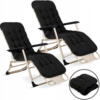 Zahradní lehátko Lehátko kov černé Sofotel