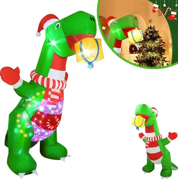 Vánoční dekorace Vánoční nafukovací dekorace Roztomilá ozdoba Vánoční dekorace Zabudované LED osvětlení