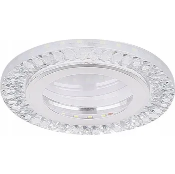 STROPNÍ SVÍTIDLO SSP-29 AL/TR STŘÍBRNÉ 2X5W LED 6500K ČIRÉ STÍNIDLO