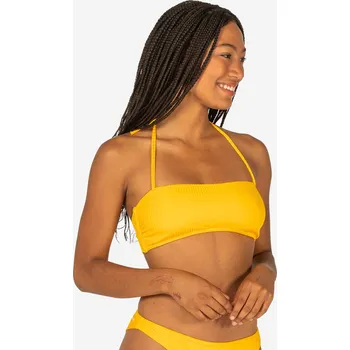 Dámské plavky OLAIAN Dámské plavky horní díl bandážový s vyjímatelnými vycpávkami Laura 75B ORANŽOVÁ|ŽLUTÁ
