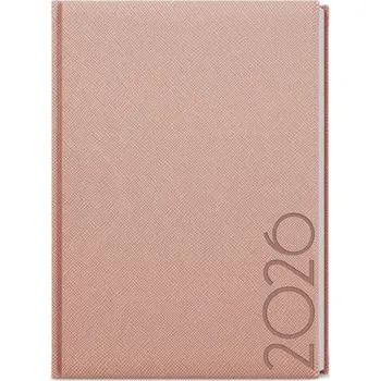 Diář Baloušek Tisk Oskar Tora A5 týdenní 2026 pudrový