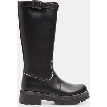 Dívčí zimní obuv Baťa dívčí kozačky černé, vel. 35