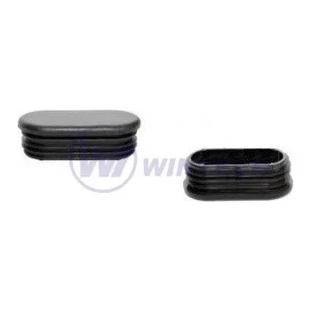 Zátka do jeklu oválná 20x30mm, černá Balení: 100 ks PHADA20030CP1