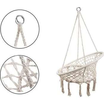 Zahradní nábytek Verk 1430 Vyplétaná houpačka čapí hnízdo křeslo 80 cm