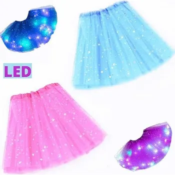Dívčí sukně LED svítící sukně Princess Ružová
