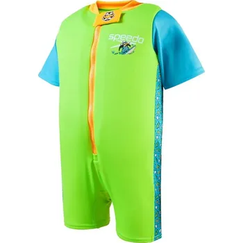 Plovací vesta Dětská plavecká vesta Speedo Character Printed Float Suit Chima Azure Blue/Fluro Green 2-3