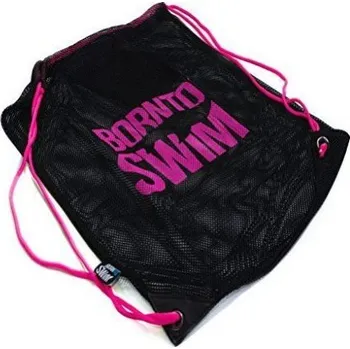 Sportovní vak BornToSwim Mesh bag 1 Černá/růžová