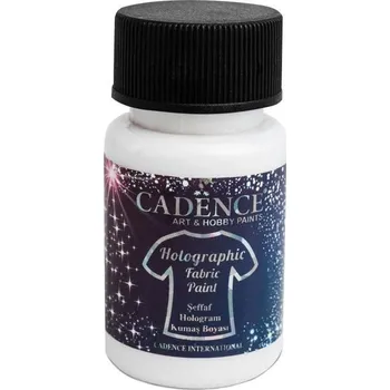 Speciální výtvarná barva Barva na textil s průhledným holografickým efektem Cadence / 50 ml