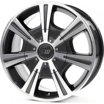 Alu kolo BORBET Alu kola BORBET CH 7.5x17 6x139.7 ET50 Mistral Anthracite Polished Glossy 93.1