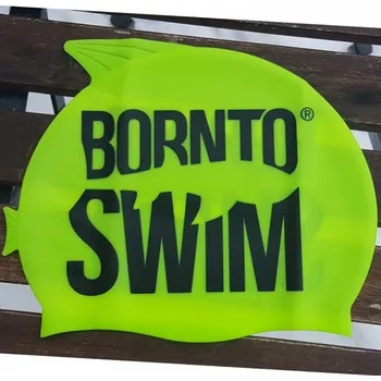Plavecká čepice Dětská plavecká čepička BornToSwim Guppy Junior Swim Cap Zelená