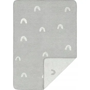 Dětská deka LÄSSIG Dětská deka Pro Miminka 100% Bio Bavlna GOTS Šedá