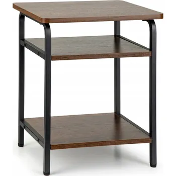 Obývací pokoj Konferenční stolek ModernHome obdélníkový 40 x 30 x 47,5 cm buk tmavý, černý