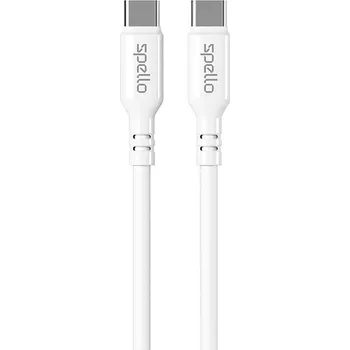 Datový kabel Kabel Spello USB typ C - USB typ C 1 m bílý