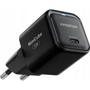 INNOSTYLE RYCHLÁ NABÍJEČKA KOSTKA USB-C 33W USB TYP C GAN II PRO SAMSUNG S LED