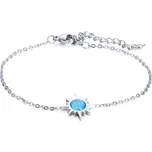 Troli Jemný ocelový náramek s modrým syntetickým opálem + 2 měsíce na vrácení zboží