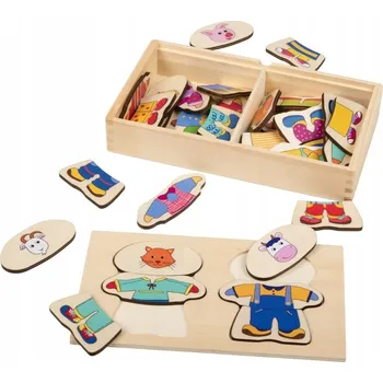 Puzzle Dřevěné puzzle stavebnice zvířata playtive 2+ realfoto