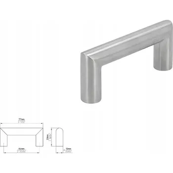 Nábytkové kování Nábytková úchytka SIRO 1406-76N1 nerezová ocel kartáčovaná