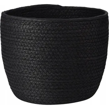 Úložný box Úložný košík Nero 19×17 cm - střední, černý