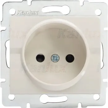 Elektrická zásuvka Kanlux béžová nástěnná Elektrická Zásuvka