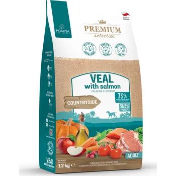 Krmivo pro psa Suché krmivo Pokusa telecí s lososem pro psy s alergií 12 kg!