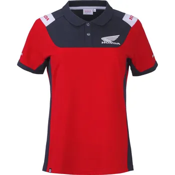 Dámská móda HONDA polo triko RACING 26 dámské red/navy/white - S