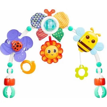 Hračka pro nejmenší TOYZ Hrazdička s chrastítky nejen na kočárek louka