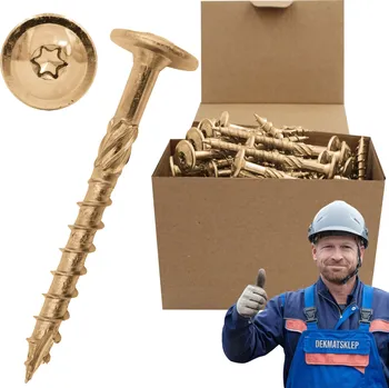 Vrut Tesařský vrut Azmet 6x60 mm s talířovou hlavou, 200 ks