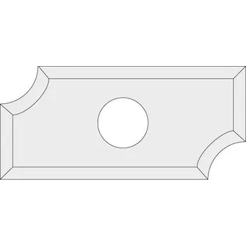 Příslušenství k frézce "IGM N031 Žiletka tvrdokovová radiusová - R2 19,5x9x1,5 UNI"