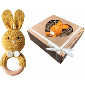 Kousátko pro chlapečka modrý králíček, Dárek k narození miminka