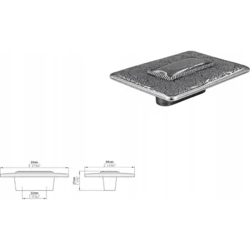 Nábytkové kování Nábytková úchytka SIRO 2006-91ZN29 staré stříbro
