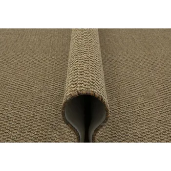 Koberec KOBEREC RUBENS SMYČKOVÝ PRAKTICKÝ BÉŽOVÝ HNĚDÝ DO PŘEDSÍNĚ POKOJE 200x200 cm