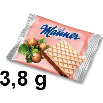 Káva Manner křupavý oplatek s lískooříškovou náplní ke kávě 3,8g
