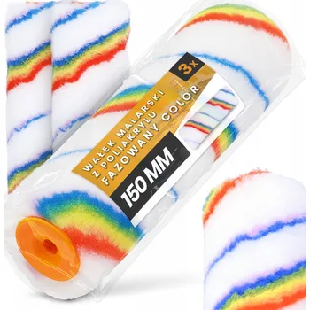 3x Váleček malířský 15 cm Zkosený na malování stěn, barev, laků, akrylů SH-T