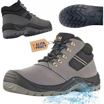 Pracovní obuv PRACOVNÍ BOTY KOTNÍKOVÉ BEZ OCELOVÉ ŠPIČKY KOŽENÉ BURGAS O2 VM FOOTWEAR vel. 41