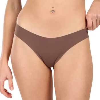 Kalhotky Dámské kalhotky brazilky Syvela bezešvé hnědé (2018-corteccia) XL Možnost vrácení zboží ZDARMA do 120 dnů!