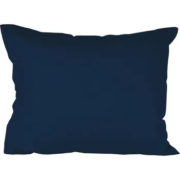 Povlečení POVLEČENÍ NA POLŠTÁŘ 70x80 BAVLNĚNÉ TMAVĚ MODRÉ DENIM TMAVĚ MODRÁ NAVY HLADKÉ HUSTÁ VAZBA