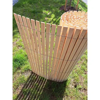 Plot Dřevěná rohož- KLASIK, výška 160 cm Výška x délka: 160 x 100 cm přírodní