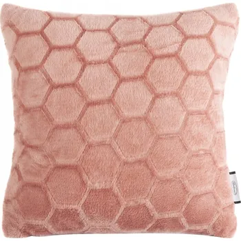 Povlak na polštářek Dekorační povlak na polštář ZOE2 40x40 Eurofirany pudrová růžová, geometrický 3D vzor