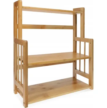 regál NAVARIS Bambusový regál na koření se 3 policemi do kuchyně