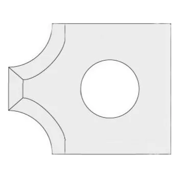 Příslušenství k frézce "IGM N031 Žiletka tvrdokovová radiusová - 2xR3 15x18x2 UNI"