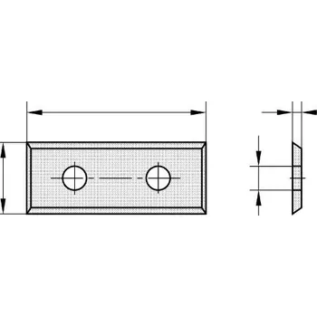 "Žiletka 39,5x12x1,5mm pro frézu D1216"