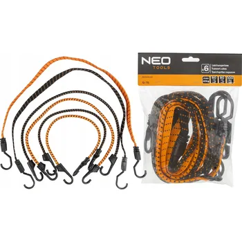 autokoberec Elastické gumové popruhy pro upevnění zavazadel a nákladu, sada 6 Ks "OSMIČKY"