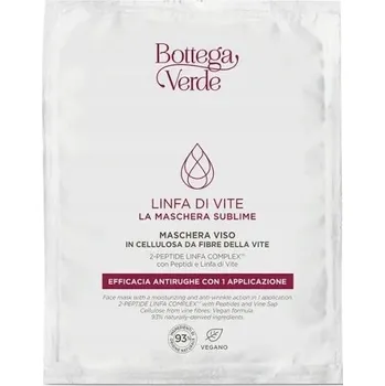 Pleťová maska Bottega Verde Linfa Di Vite Maska s peptidy a šťávou z hroznového vína 12 ml