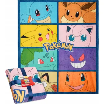 Dětská deka POKEMON Dětská plyšová deka 130x150 cm